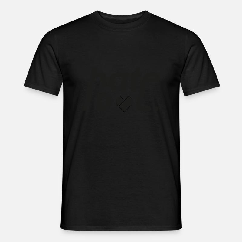Hasse Liebe - Männer T-Shirt - Schwarz