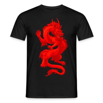 Dragon brillant - T-shirt homme - noir - Devant - AI Model Male 178 light (178cm)