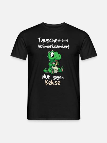 Small Crocodile Saying Design - Men's T-Shirt - black