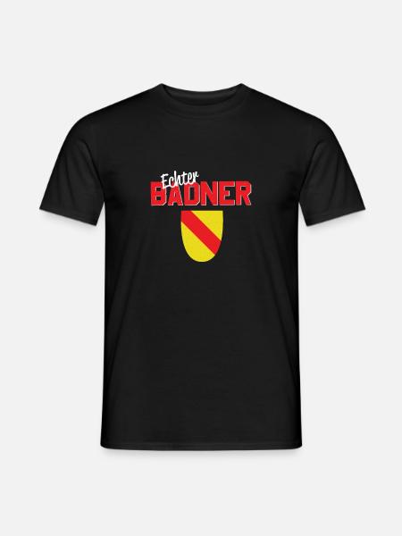 Baden echter Badner lustiger Spruch Geschenk - Männer T-Shirt - Schwarz