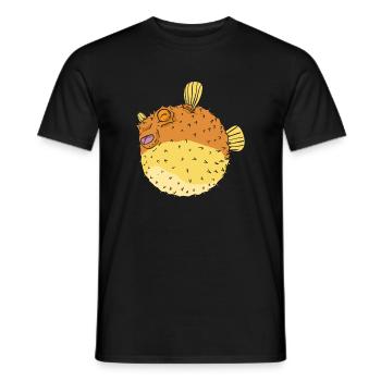 Kugelfisch - Männer T-Shirt - Schwarz - Vorne - AI Model Male 178 light (178cm)