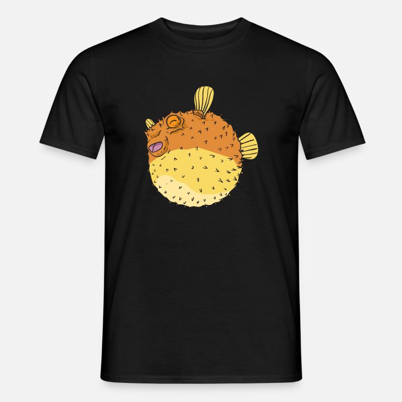 Kugelfisch - Männer T-Shirt - Schwarz