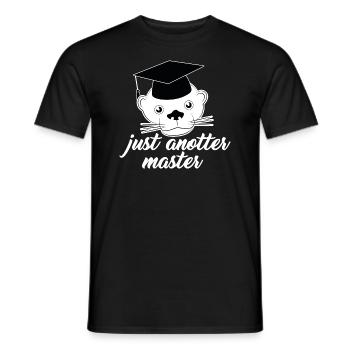 Just anotter Master funny word game - Men's T-Shirt - black - Front - AI Model Male 178 light (178cm)