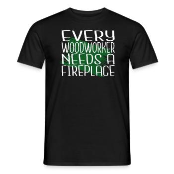 John charpentier tshirts aime mieux - T-shirt homme - noir - Devant - AI Model Male 178 light (178cm)