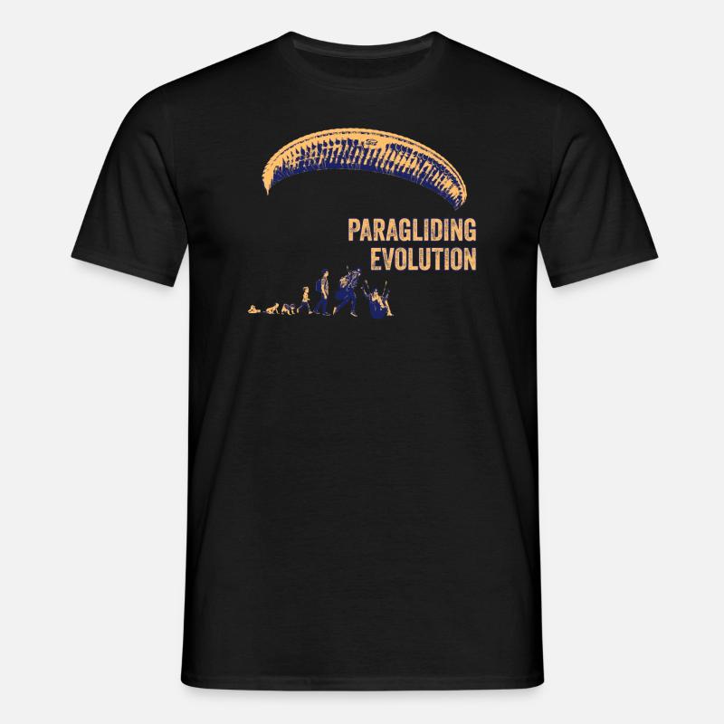 Paragliding Evolution - Männer T-Shirt - Schwarz