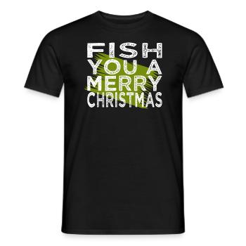 funny quote fun fishing rod bubaprints - Männer T-Shirt - Schwarz - Vorne - AI Model Male 178 light (178cm)