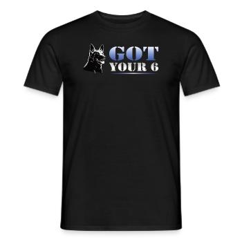 Dog Design – Police Dog Dog Sport - Men's T-Shirt - black - Front - AI Model Male 178 light (178cm)
