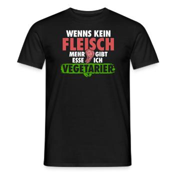 Sarkastisch Nicht Vegetarisch - Fun - Männer T-Shirt - Schwarz - Vorne - AI Model Male 178 light (178cm)