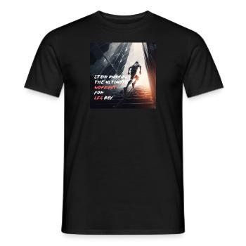 Towerrunning, Stairclimbing Elite Workout -Leg Day - Männer T-Shirt - Schwarz - Vorne - AI Model Male 178 light (178cm)