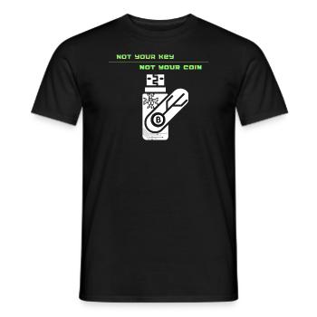 Key - Männer T-Shirt - Schwarz - Vorne - AI Model Male 178 light (178cm)