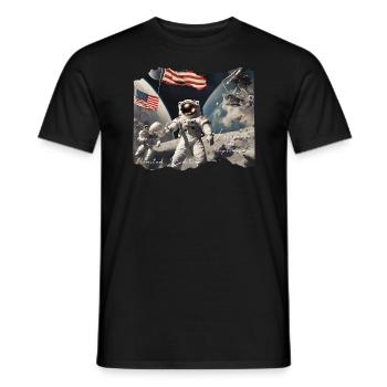USA Limited Edition - T-shirt homme - noir - Devant - AI Model Male 178 light (178cm)