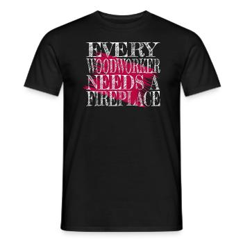 chainsaw carpenter funny carpenter - Männer T-Shirt - Schwarz - Vorne - AI Model Male 178 light (178cm)