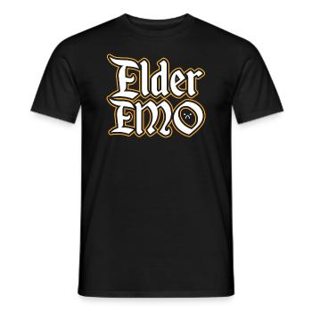 Elderemo - T-shirt homme - noir - Devant - AI Model Male 178 light (178cm)