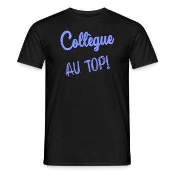 KOLLEGE. ANFANGEN. RUHESTAND. BESCHÄFTIGUNG. HUMOR - Männer T-Shirt - Schwarz - Vorne - AI Model Male 178 light (178cm)