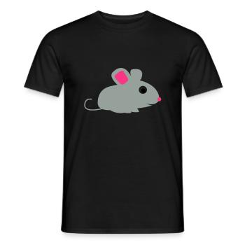 maus - Men's T-Shirt - black - Front - AI Model Male 178 light (178cm)