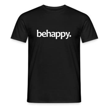 bouddhisme heureux idée cadeau spirituel - T-shirt homme - noir - Devant - AI Model Male 178 light (178cm)