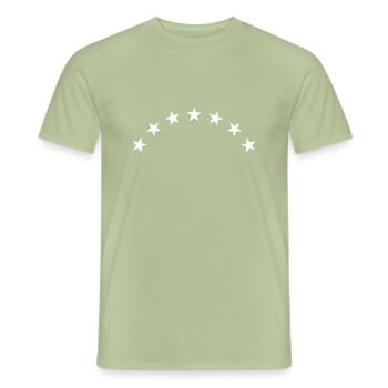 7 stars - Men's T-Shirt - sage - Front - AI Model Male 178 light (178cm)