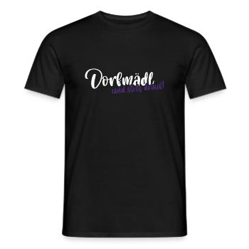 Dorfmädl und Stolz drauf Dorfkind Spruch - Männer T-Shirt - Schwarz - Vorne - AI Model Male 178 light (178cm)