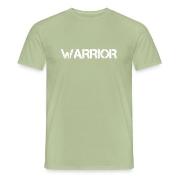 Warrior Krieger - T-shirt homme - vert sauge - Devant - AI Model Male 178 light (178cm)