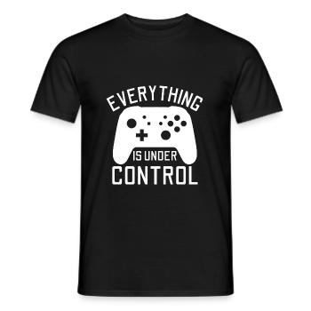 TOUT EST SOUS CONTRÔLE JEUX VIDÉO - T-shirt homme - noir - Devant - AI Model Male 178 light (178cm)