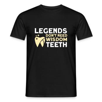 Wisdom Teeth Wisdom Tooth Patient Dentist - Men's T-Shirt - black - Front - AI Model Male 178 light (178cm)
