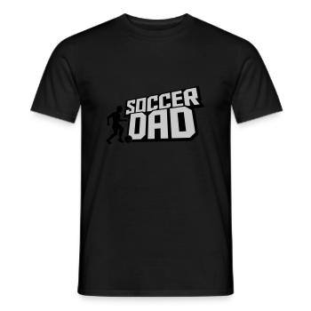 Ball Kicker Soccer Dad - Männer T-Shirt - Schwarz - Vorne - AI Model Male 178 light (178cm)