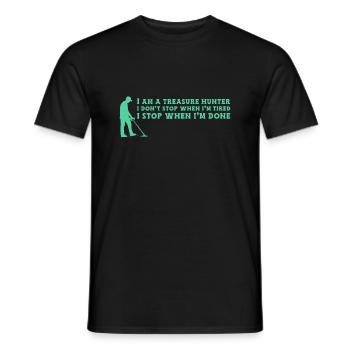 Treasure Hunter Treasure Hunt Metal Detector - Men's T-Shirt - black - Front - AI Model Male 178 light (178cm)