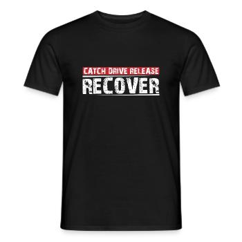 Catch Drive Release Recover 10 - Men's T-Shirt - black - Front - AI Model Male 178 light (178cm)
