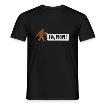Sasquatch Citation ew people - T-shirt homme - noir - Devant - AI Model Male 178 light (178cm)