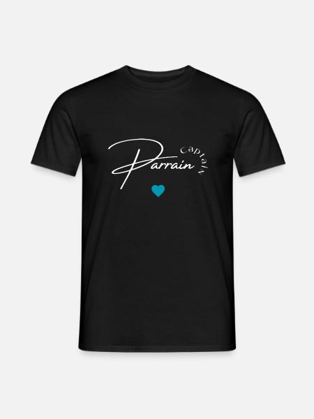 Captain parrain - T-shirt homme - noir
