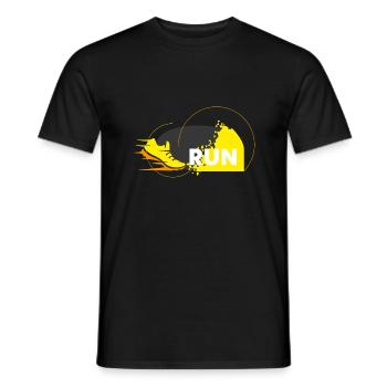 Course de triathlon - T-shirt homme - noir - Devant - AI Model Male 178 light (178cm)