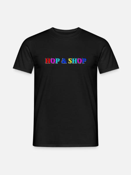 Hop and Shop - Men's T-Shirt - black
