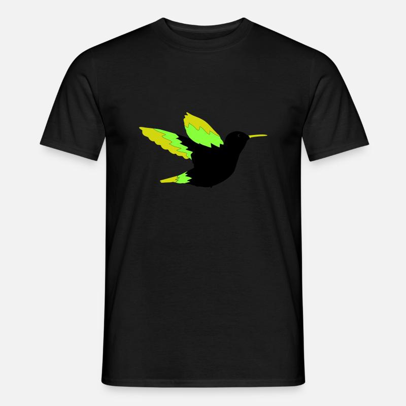 kolibri 01 - Männer T-Shirt - Schwarz