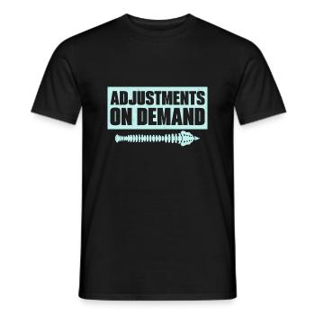 Adjustments On Demand Chiropractor Physical Therap - Men's T-Shirt - black - Front - AI Model Male 178 light (178cm)