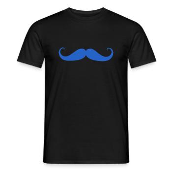 Prostate Cancer Awareness Moustache - Men's T-Shirt - black - Front - AI Model Male 178 light (178cm)