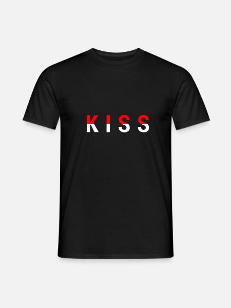 baiser - T-shirt homme - noir