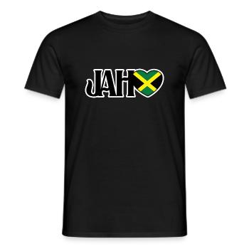 jah - Men's T-Shirt - black - Front - AI Model Male 178 light (178cm)