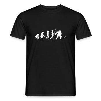 Eishockey Evolution - Männer T-Shirt - Schwarz - Vorne - AI Model Male 178 light (178cm)