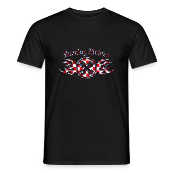 Balade Moto Vélo cyclomoteur motorcros rides aventur - T-shirt homme - noir - Devant - AI Model Male 178 light (178cm)