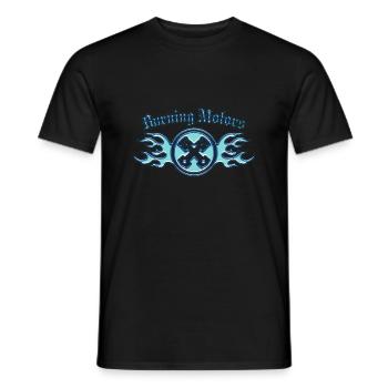 Balade Moto Vélo cyclomoteur motorcros rides aventur - T-shirt homme - noir - Devant - AI Model Male 178 light (178cm)