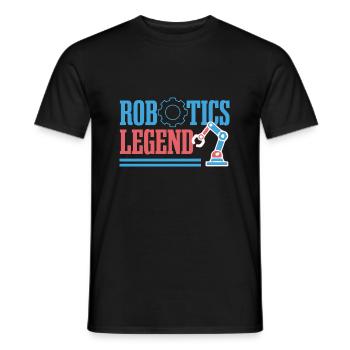 Robots Legend Mechaniker Ingenieur Robotik - Männer T-Shirt - Schwarz - Vorne - AI Model Male 178 light (178cm)