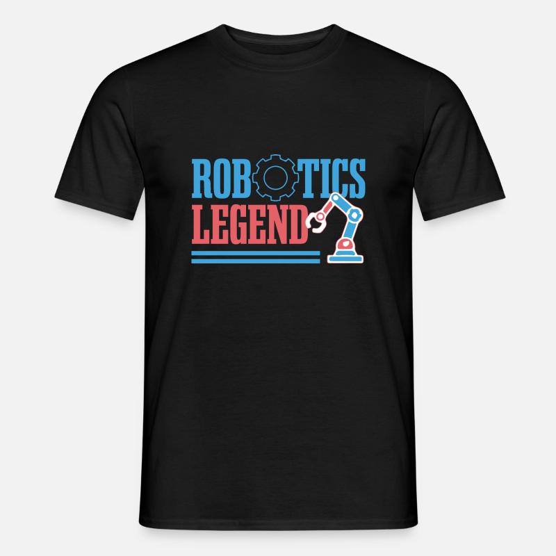 Robots Legend Mechanic Engineer Robotics - Men's T-Shirt - black