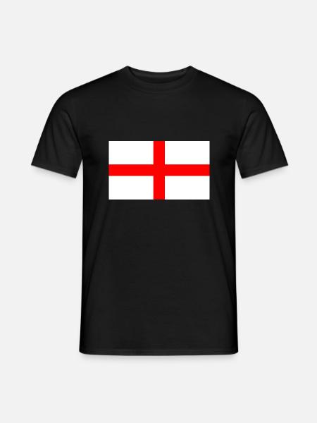 Saint George Flag of England - Men's T-Shirt - black