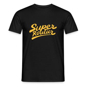 Super routier - T-shirt homme - noir - Devant - AI Model Male 178 light (178cm)
