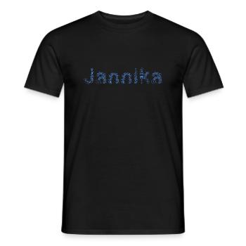 FahrradJannika - Männer T-Shirt - Schwarz - Vorne - AI Model Male 178 light (178cm)
