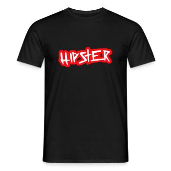 hipster - T-shirt homme - noir - Devant - AI Model Male 178 light (178cm)