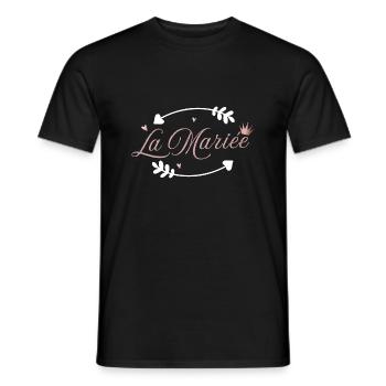 The Bride Pink Arrow - Men's T-Shirt - black - Front - AI Model Male 178 light (178cm)