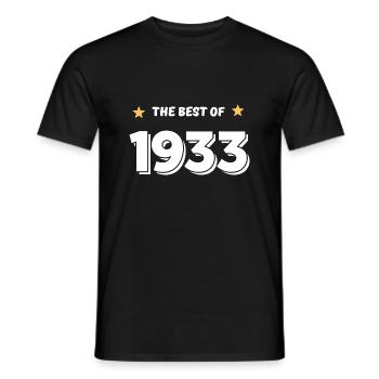 Das Beste von 1933 - Männer T-Shirt - Schwarz - Vorne - AI Model Male 178 light (178cm)