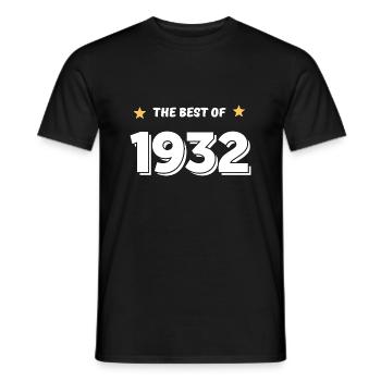 Das Beste von 1932 - Männer T-Shirt - Schwarz - Vorne - AI Model Male 178 light (178cm)