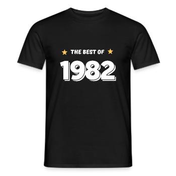 Best of 1982 - T-shirt homme - noir - Devant - AI Model Male 178 light (178cm)